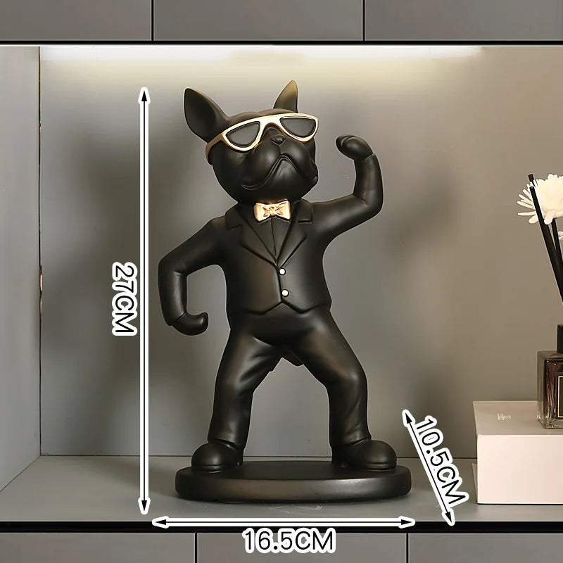 Französische Bulldogge Weinhalter – Harz Nordisch Tischdeko