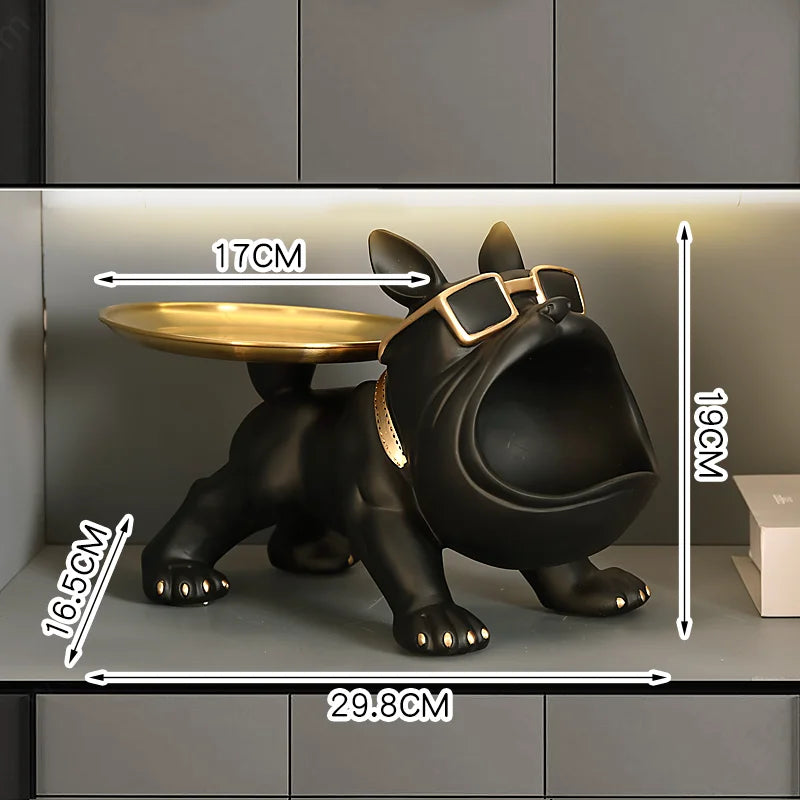 Französische Bulldogge Weinhalter – Harz Nordisch Tischdeko