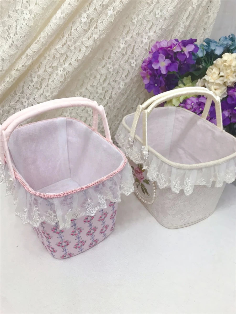 Französische Spitze Aufbewahrungsbox – Handgefertigtes Romantik Design