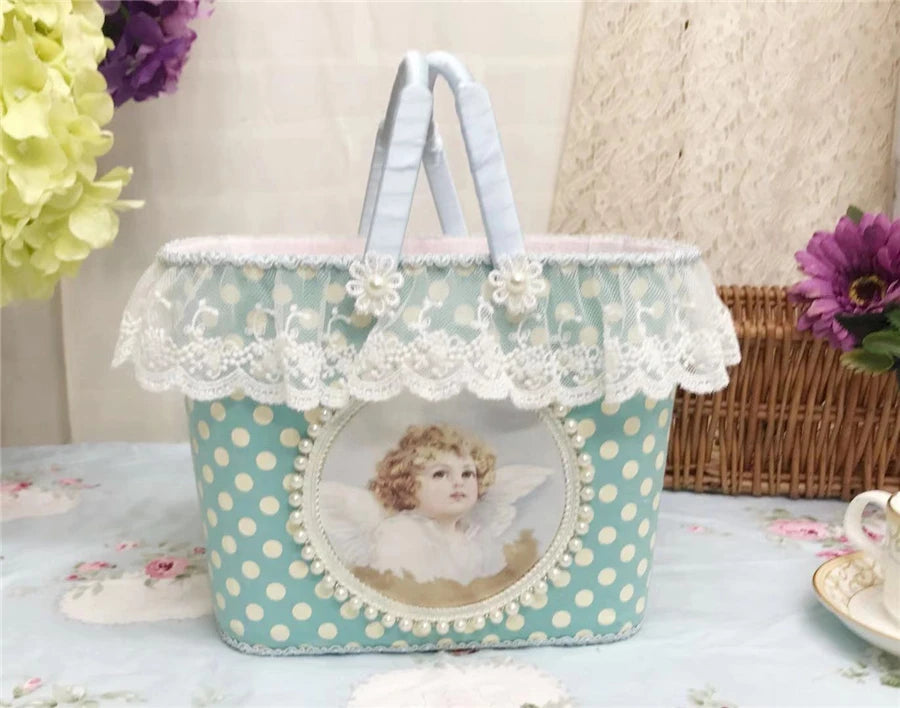 Französische Spitze Aufbewahrungsbox – Handgefertigtes Romantik Design