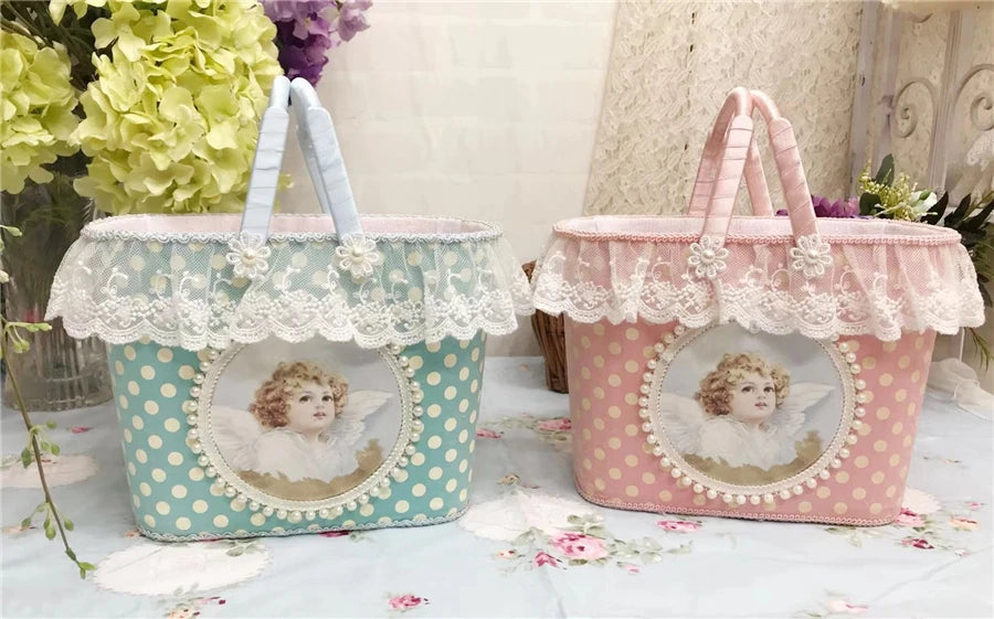 Französische Spitze Aufbewahrungsbox – Handgefertigtes Romantik Design