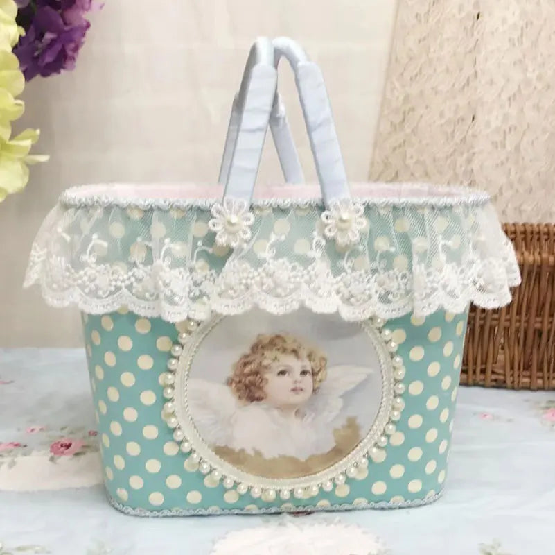 Französische Spitze Aufbewahrungsbox – Handgefertigtes Romantik Design