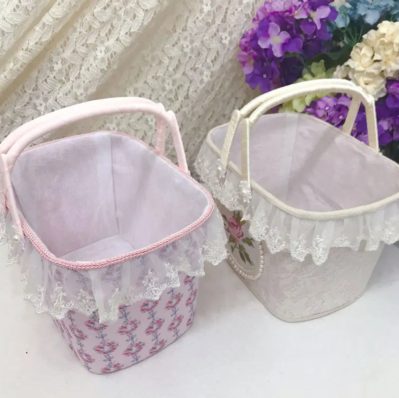 Französische Spitze Aufbewahrungsbox – Handgefertigtes Romantik Design