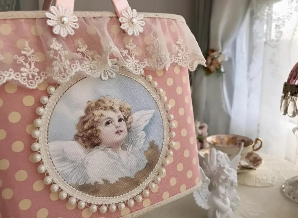 Französische Spitze Aufbewahrungsbox – Handgefertigtes Romantik Design