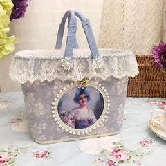 Französische Spitze Aufbewahrungsbox – Handgefertigtes Romantik Design