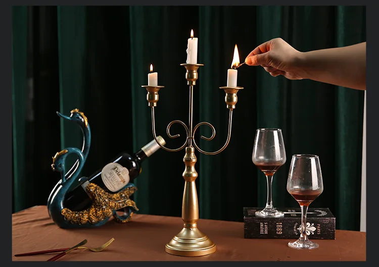 Französischer Kerzenhalter – Europäischer Stil – Für romantische Abendessen