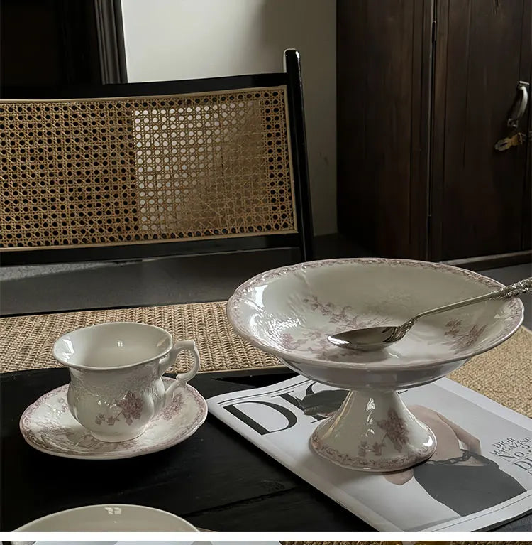 Französisches Keramiktablett – Elegante Esszimmerdeko