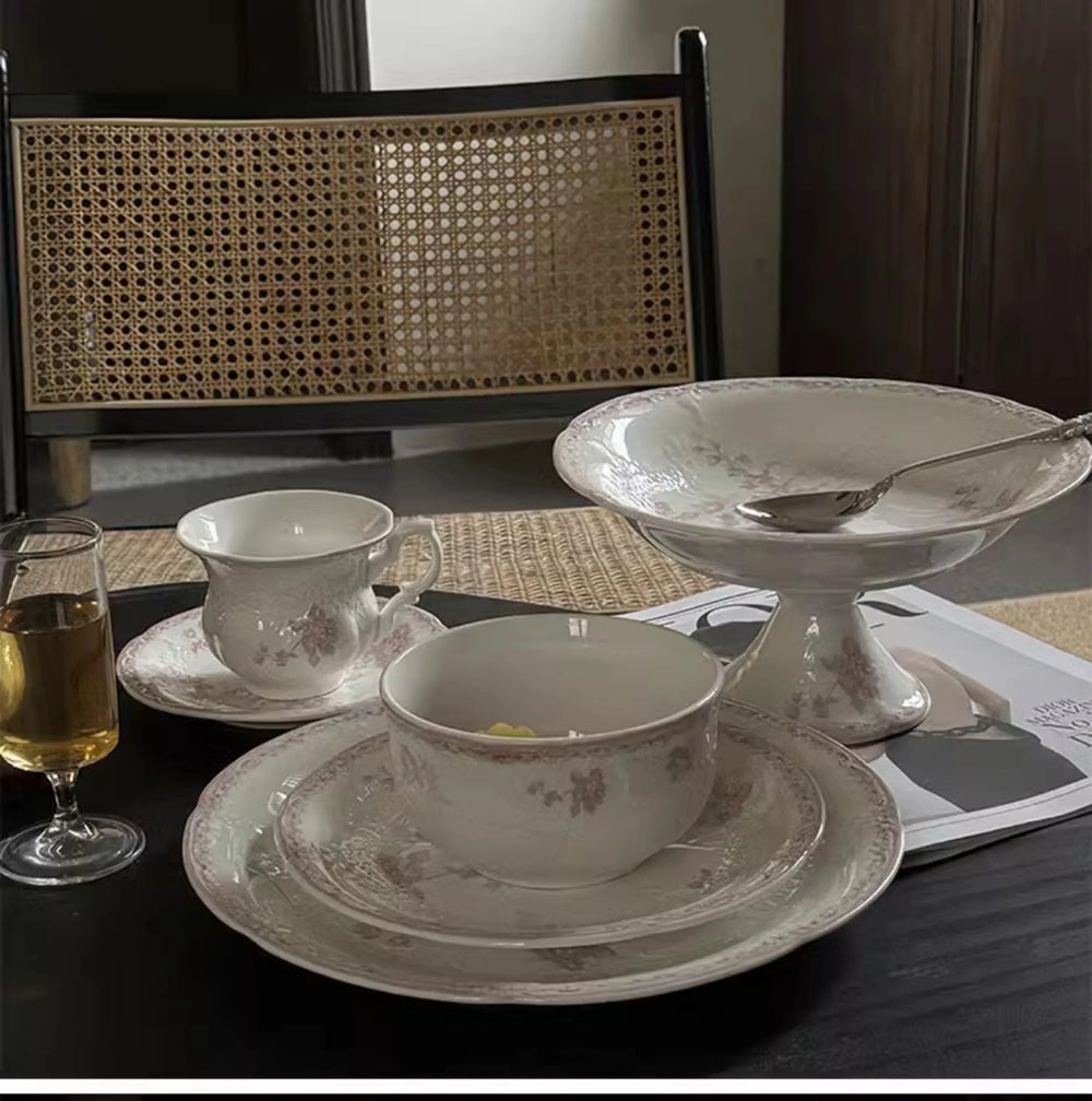 Französisches Keramiktablett – Elegante Esszimmerdeko