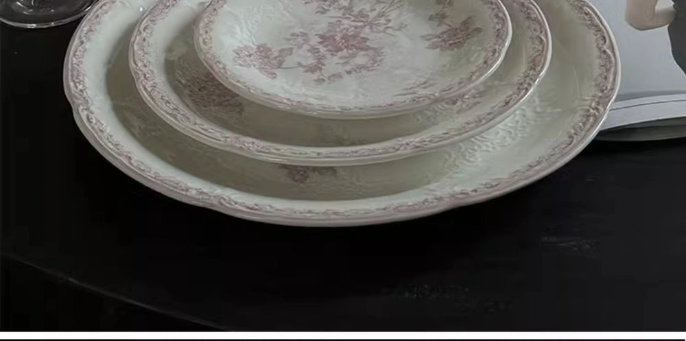 Französisches Keramiktablett – Elegante Esszimmerdeko