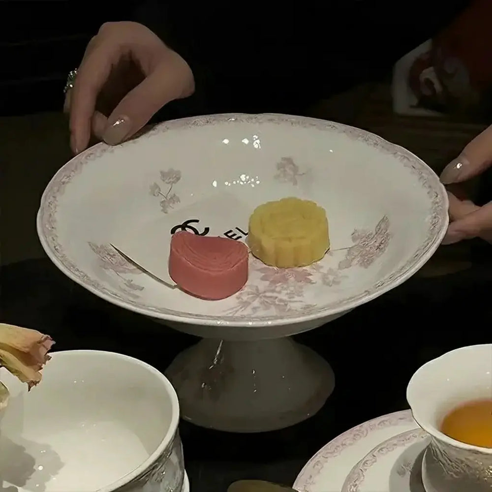 Französisches Keramiktablett – Elegante Esszimmerdeko