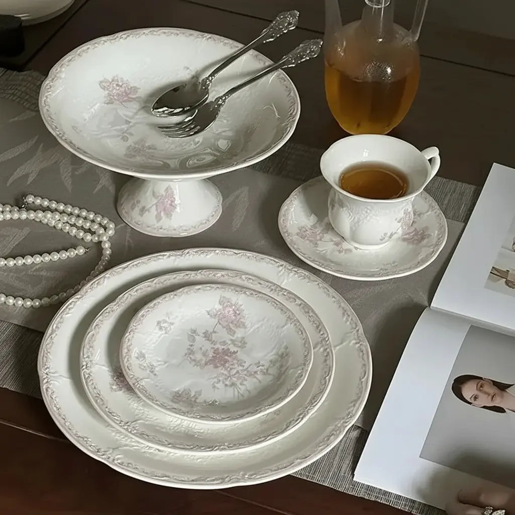 Französisches Keramiktablett – Elegante Esszimmerdeko