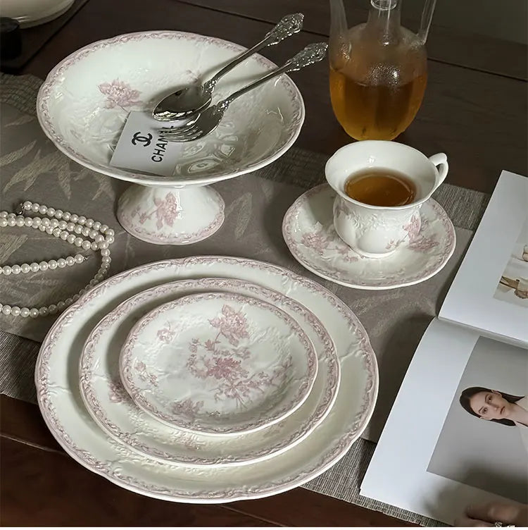 Französisches Keramiktablett – Elegante Esszimmerdeko