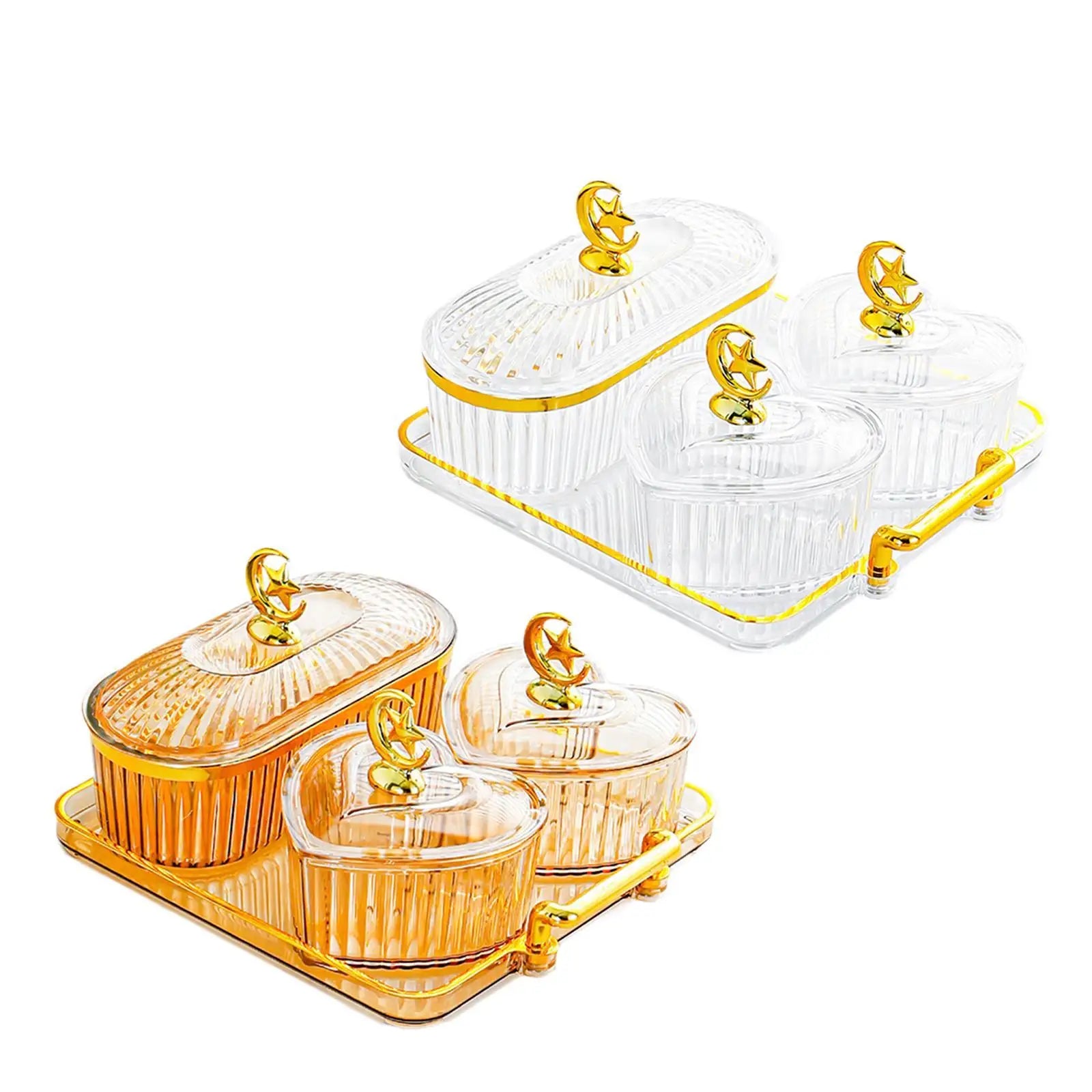 Früchte & Nüsse Schale – Robustes Design – Mehrfachunterteilungen