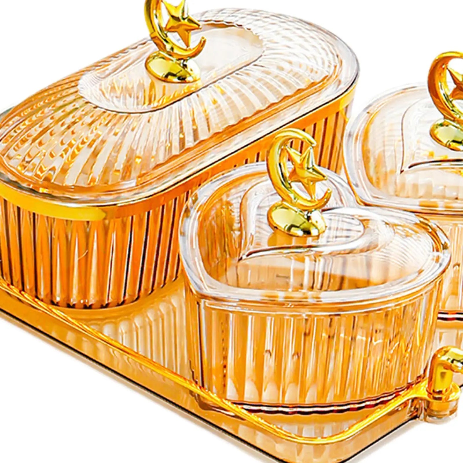 Früchte & Nüsse Schale – Robustes Design – Mehrfachunterteilungen