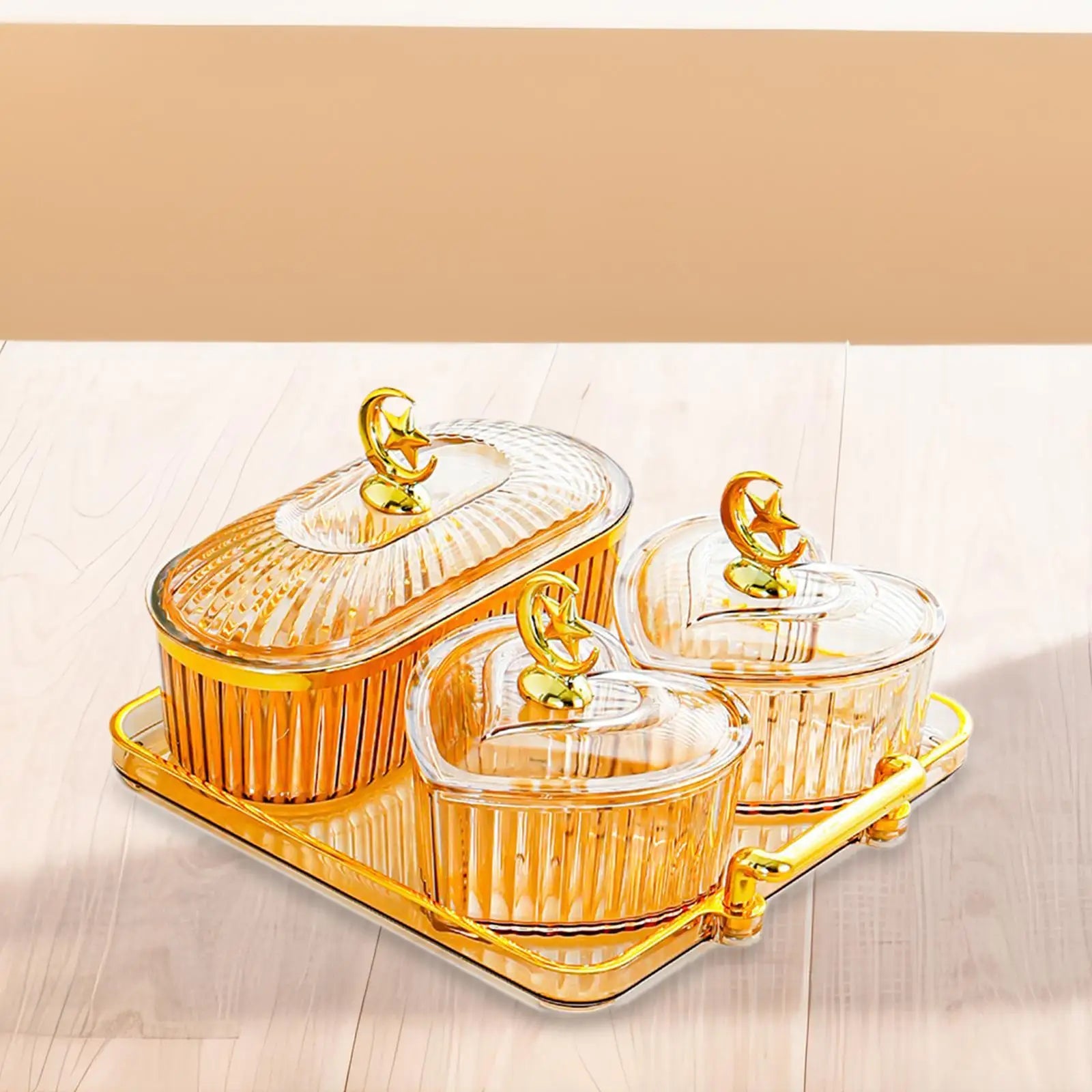 Früchte & Nüsse Schale – Robustes Design – Mehrfachunterteilungen