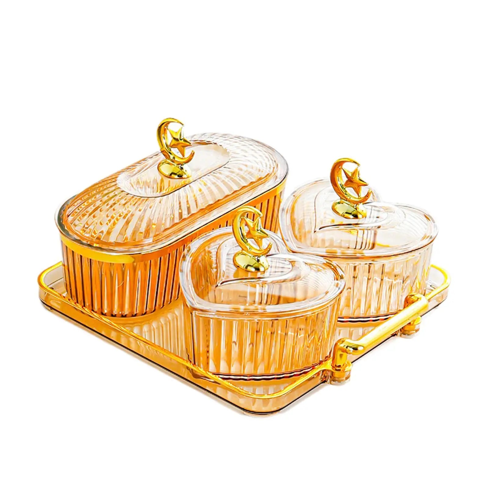 Früchte & Nüsse Schale – Robustes Design – Mehrfachunterteilungen