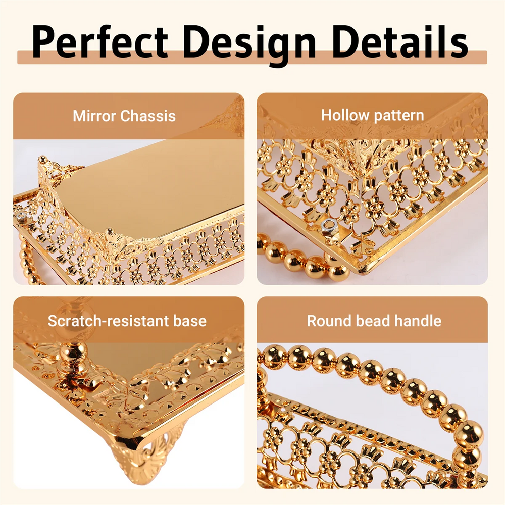 Früchteschale – Europäisches Design in Gold – 27x18x8CM