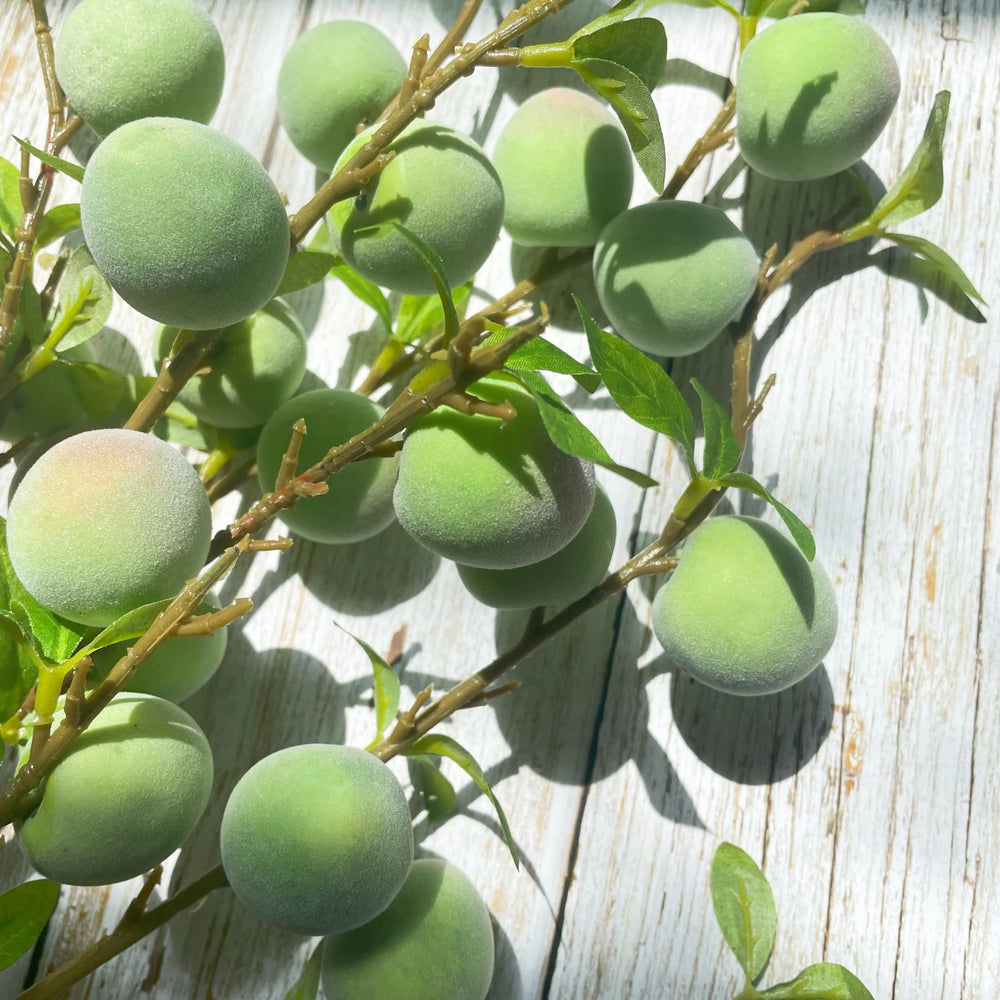 Fruchtgrüne Pflaume – Dekostück – 62cm