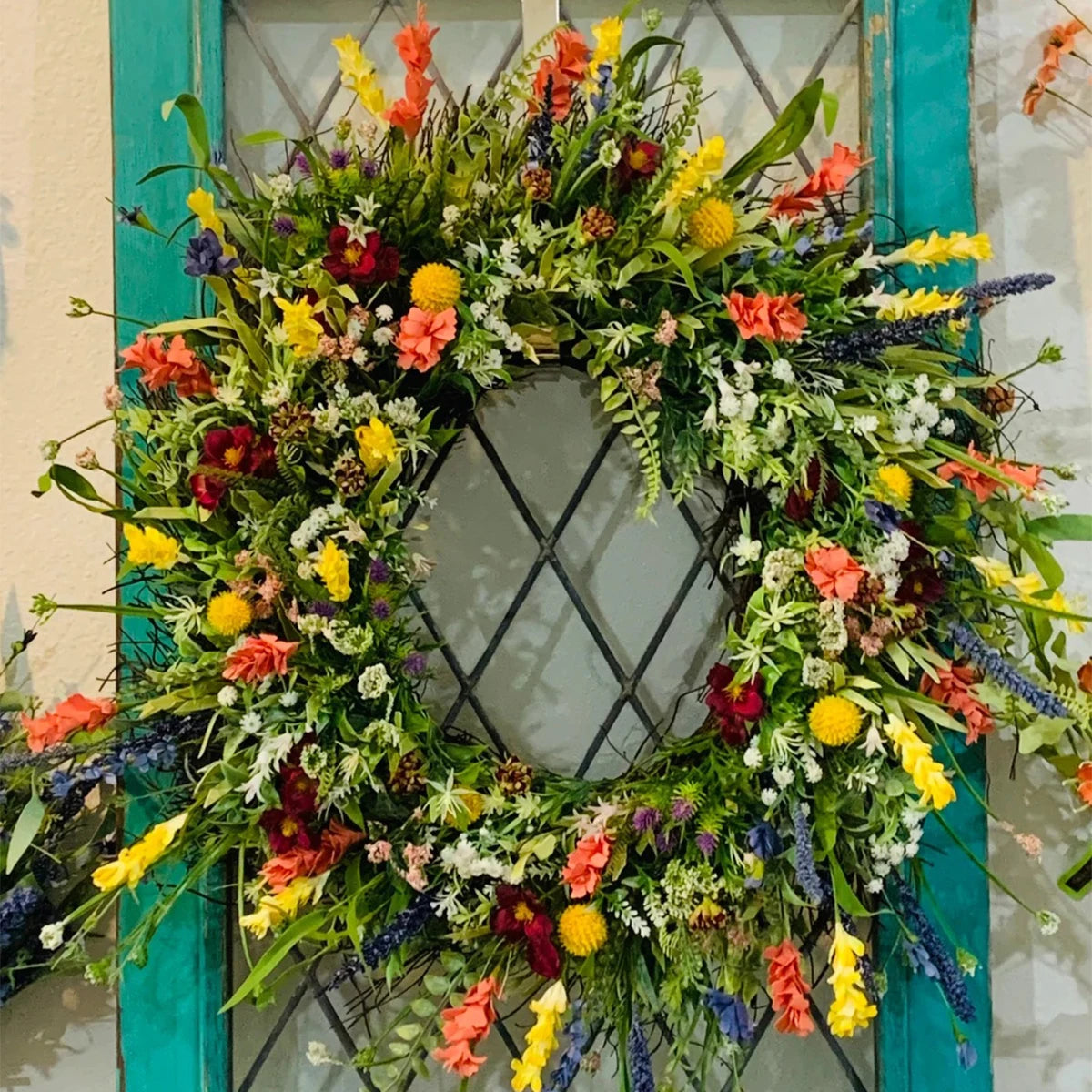 Frühlings-Wildblumenkranz – Floral 40-50cm