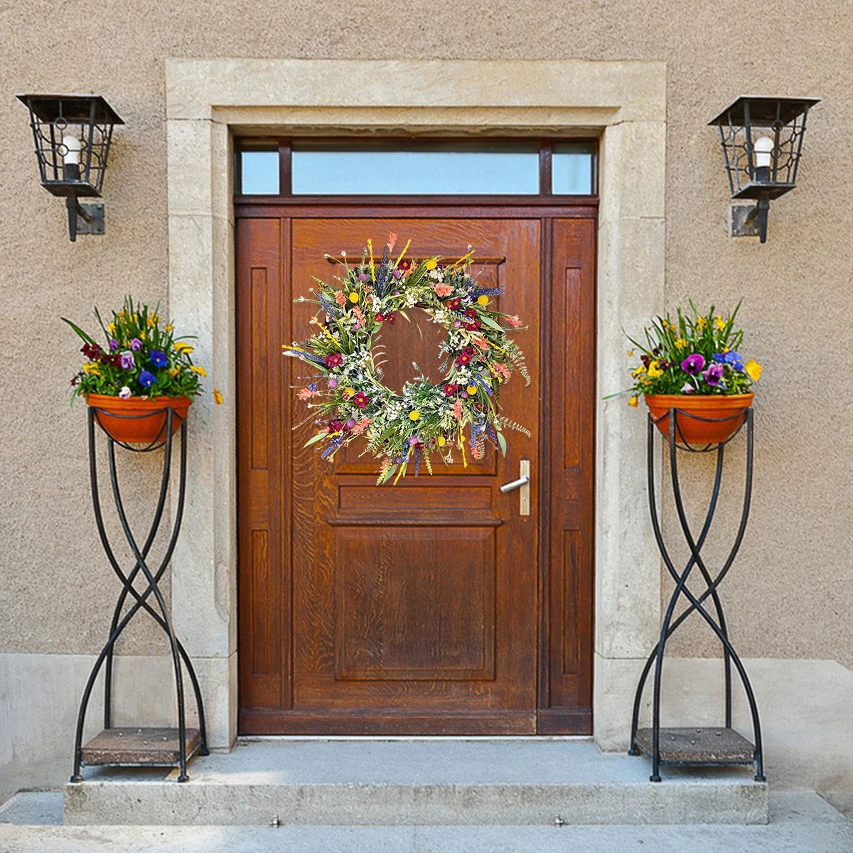 Frühlings-Wildblumenkranz – Floral 40-50cm