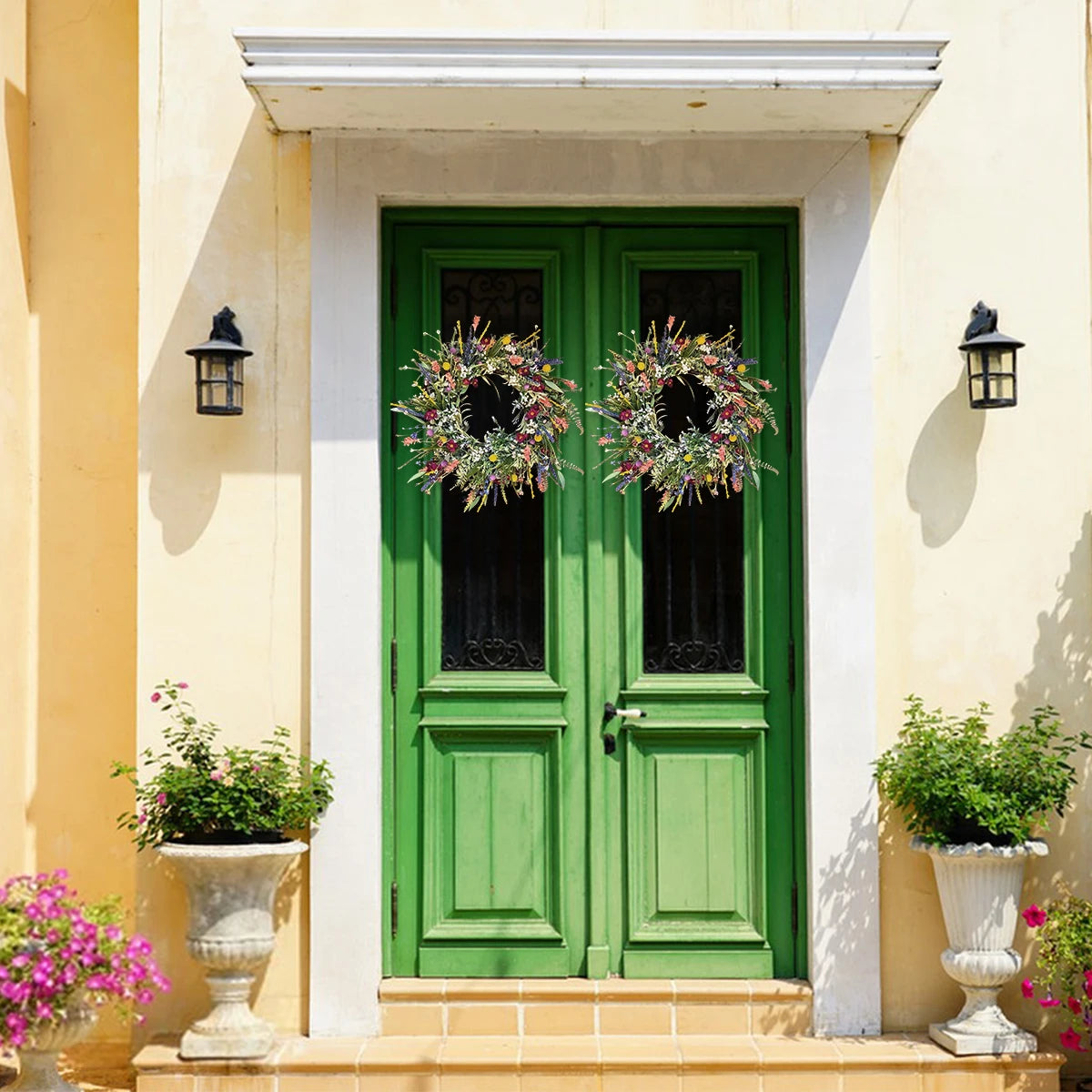 Frühlings-Wildblumenkranz – Floral 40-50cm