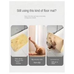 moderne gummimatte in blühendem grün 60x90 cm für badezimmer