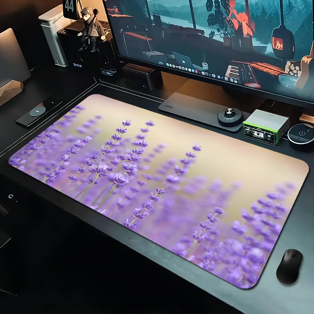 Grosses Gaming-Mauspad mit Lavendelmuster, Farbe: 4, Grösse: 400x600x2mm, modernes Design