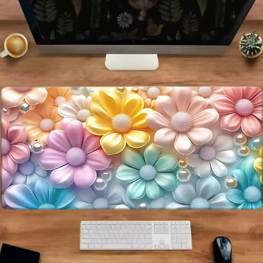 Vielseitiges Gaming Mauspad im modernen Stil, Silikon, mehrfarbig, Grösse: 500x1000x2 mm