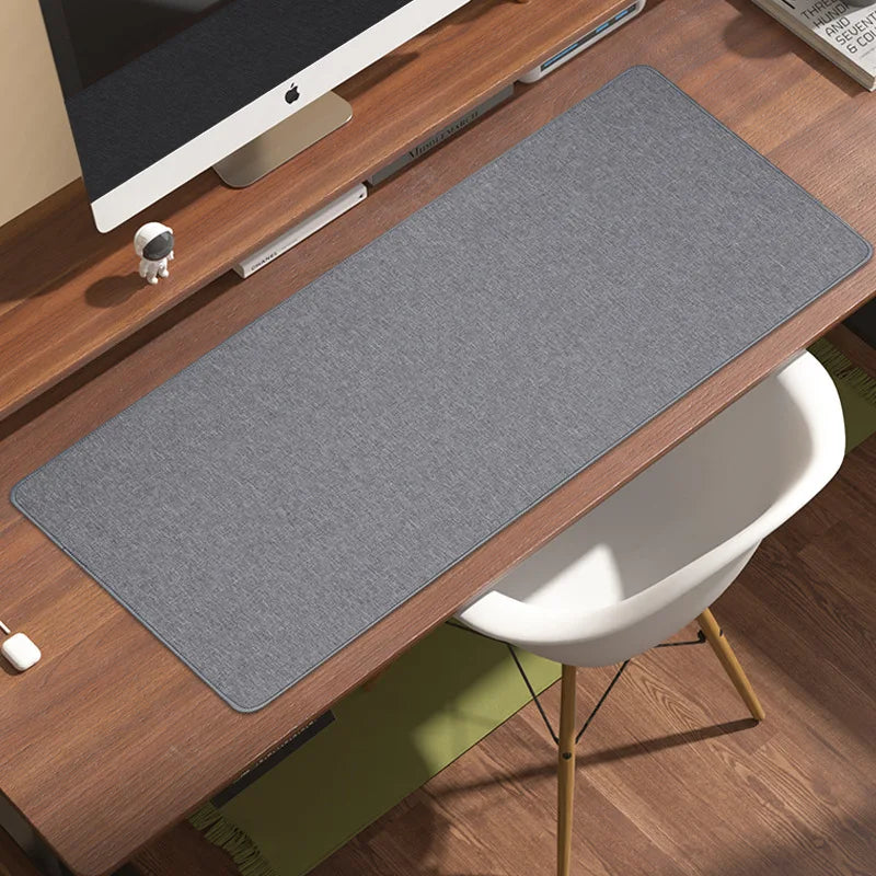 Gaming Mousepad aus Baumwolle und Leinen, Farbe: Dunkelgrau, Grösse: 900x450x4MM