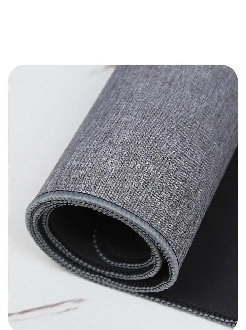 Gaming Mousepad in dunkelgrau aus Baumwolle und Leinen, 900x450x4MM
