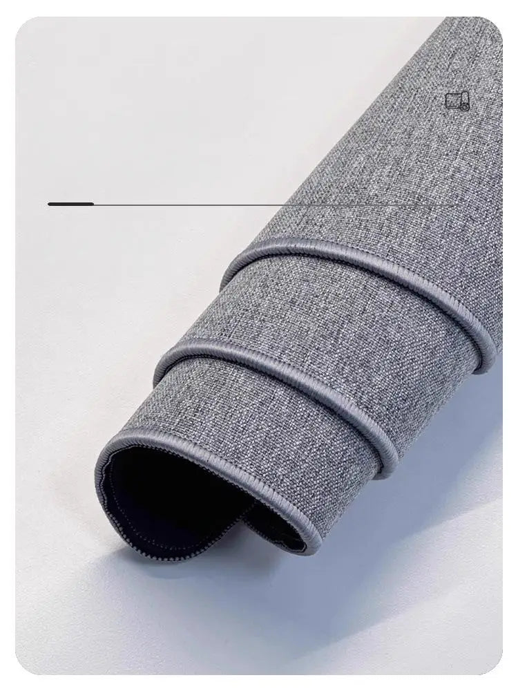 Gaming Mousepad aus Baumwolle und Leinen, Farbe: Dunkelgrau, Grösse: 800x300x4MM, rechteckig, modern