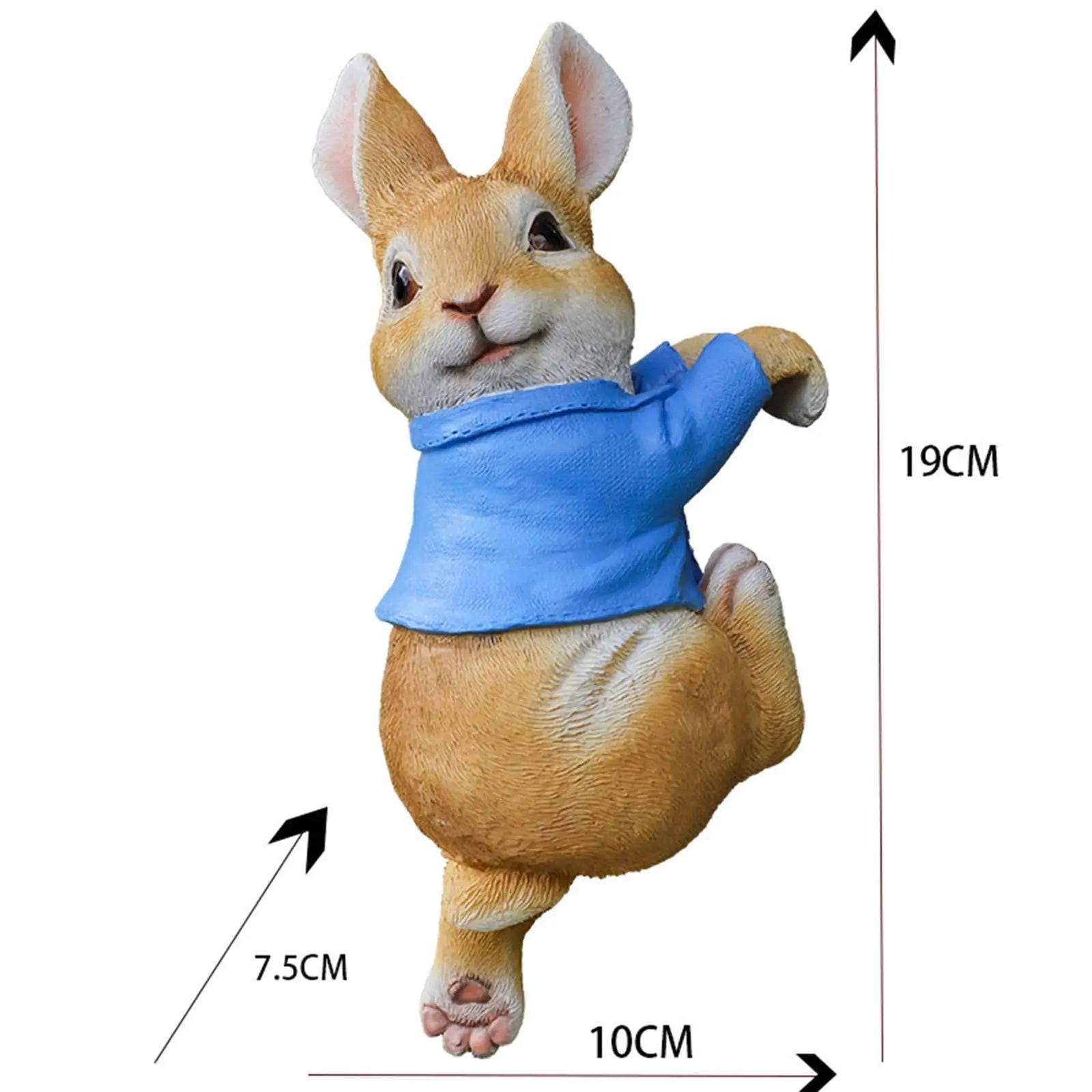 Gartenornamente – Resin-Hasenstatue – 19 CM Deko