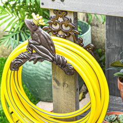 Vintage Eisen Gartenschlauchhalter zur Wandmontage aus Gusseisen im antiken Stil, Modell1