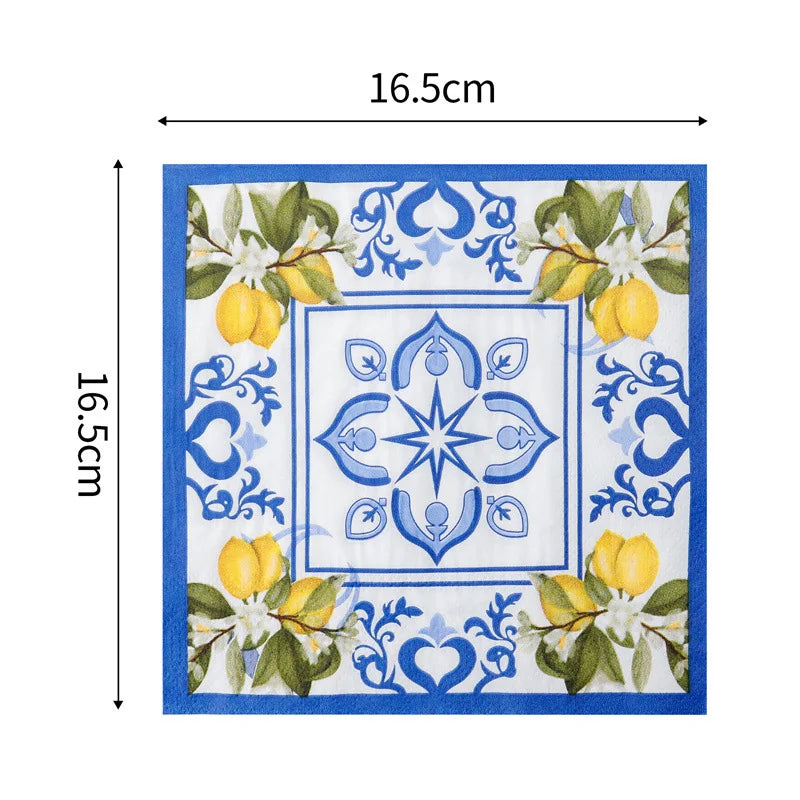 Gedruckte Servietten – Schickes Design – Geburtstag oder Gourmet