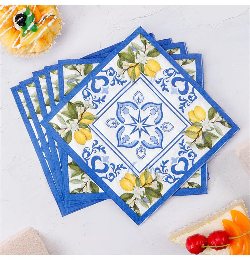 Gedruckte Servietten – Schickes Design – Geburtstag oder Gourmet