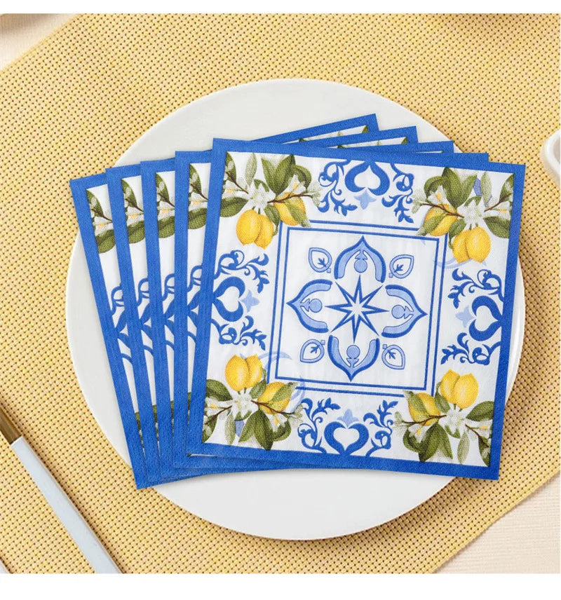 Gedruckte Servietten – Schickes Design – Geburtstag oder Gourmet