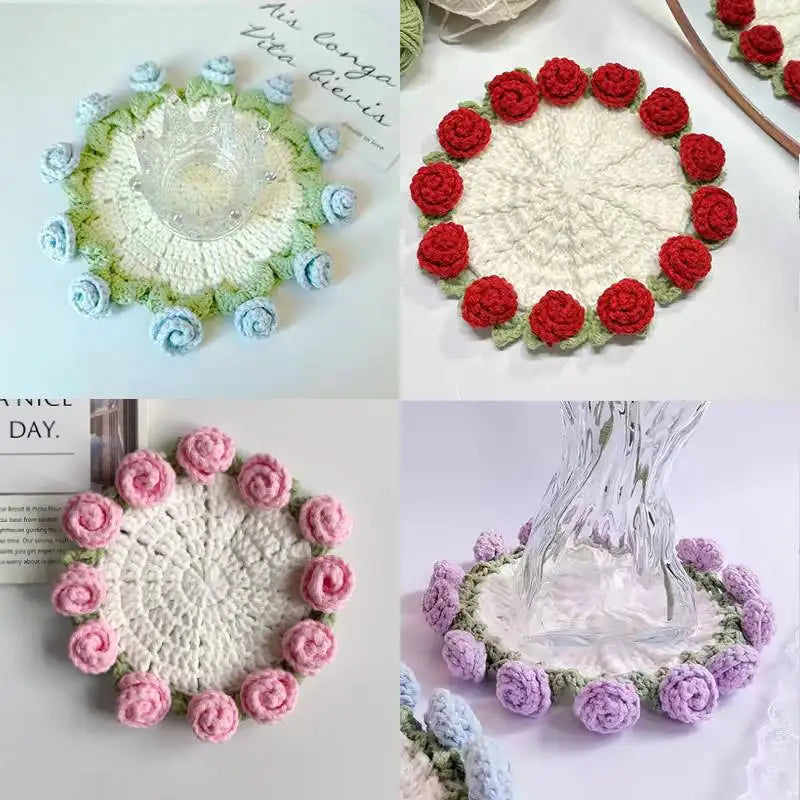 Gehäkelter Untersetzer – Öko Polyester – 10cm