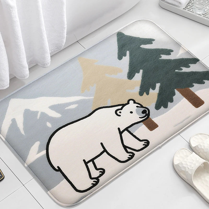 Gelbe Ente Badezimmermatte – Modernes Gummidesign – 60x90cm