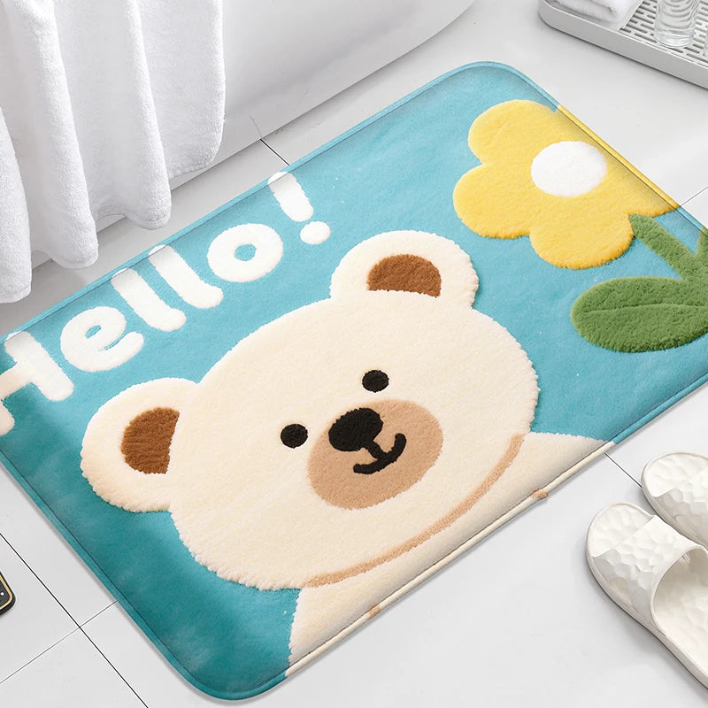 Gelbe Ente Badezimmermatte – Modernes Gummidesign – 60x90cm