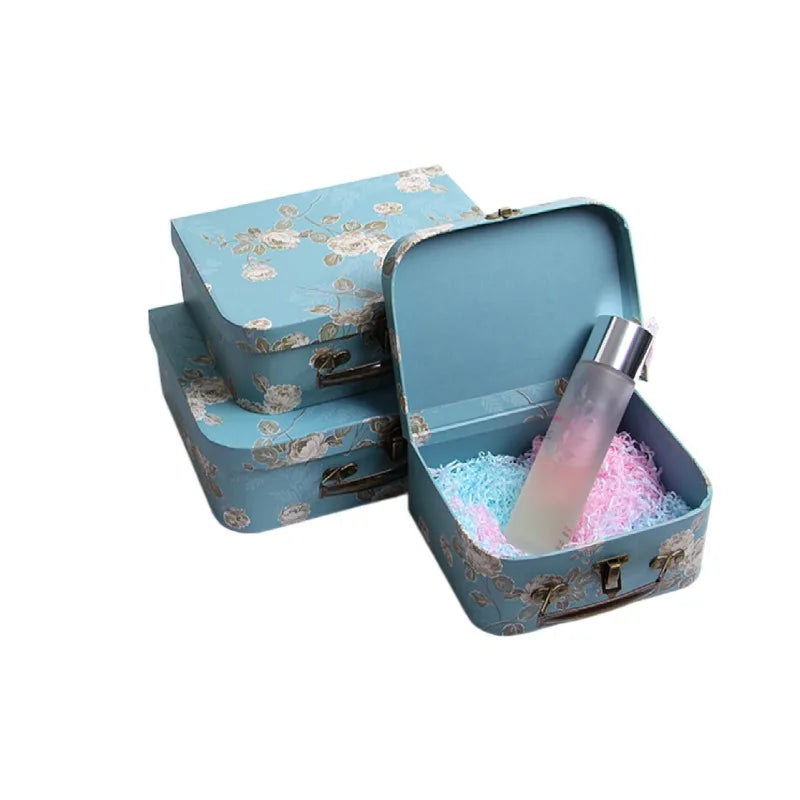 Geschenkbox Set – Vintage Karton Design – 3 Grössen