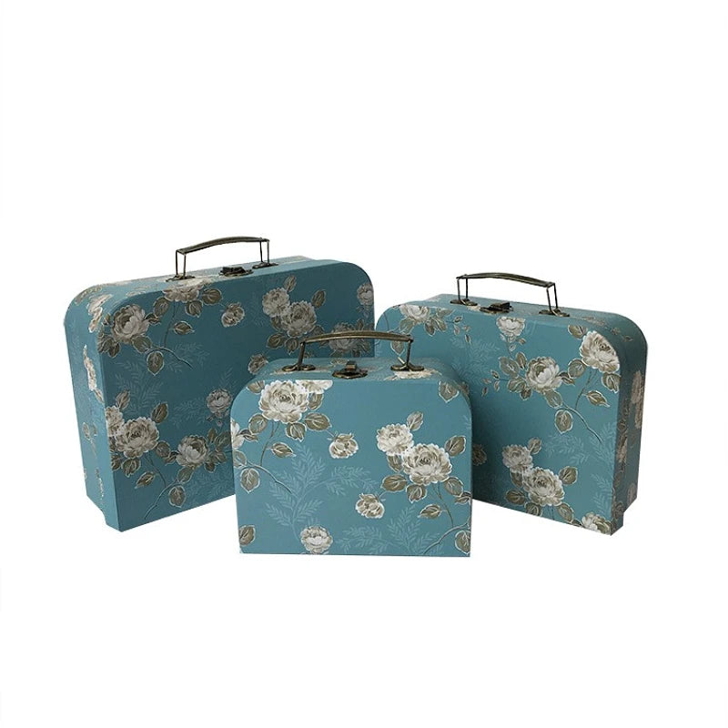 Geschenkbox Set – Vintage Karton Design – 3 Grössen