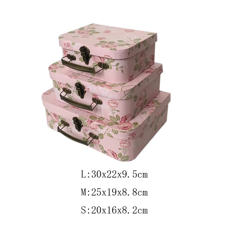 Geschenkbox Set – Vintage Karton Design – 3 Grössen