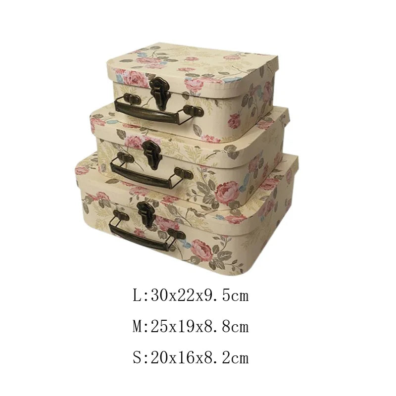 Geschenkbox Set – Vintage Karton Design – 3 Grössen