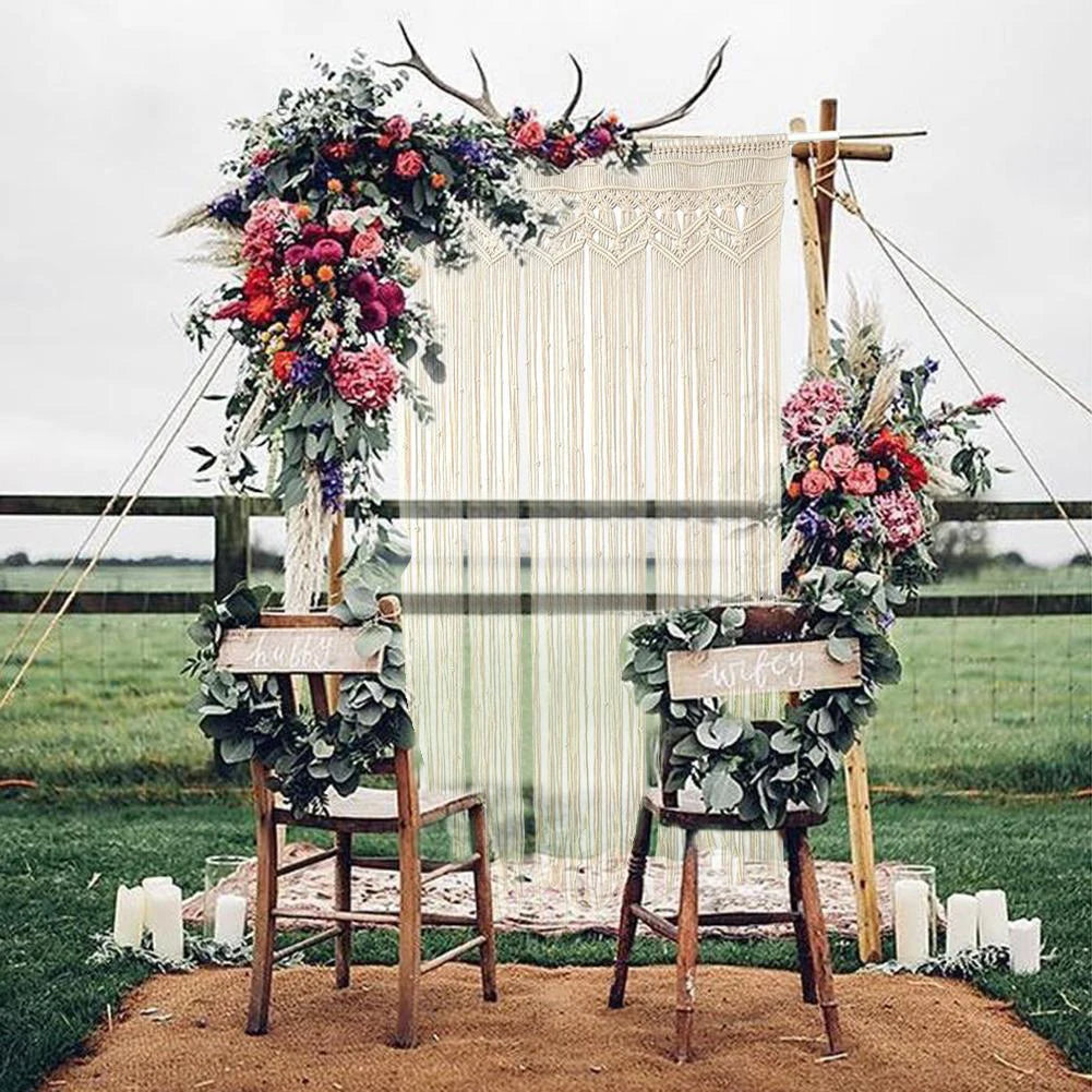 Gewebter Türteppich - Boho Baumwolle - 95x180cm bis 150x180cm