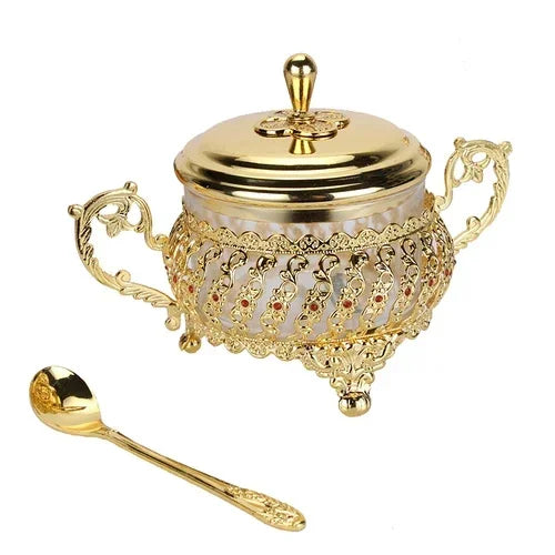 Gewürzglas Set – Glas & Legierung – 8x8x5cm