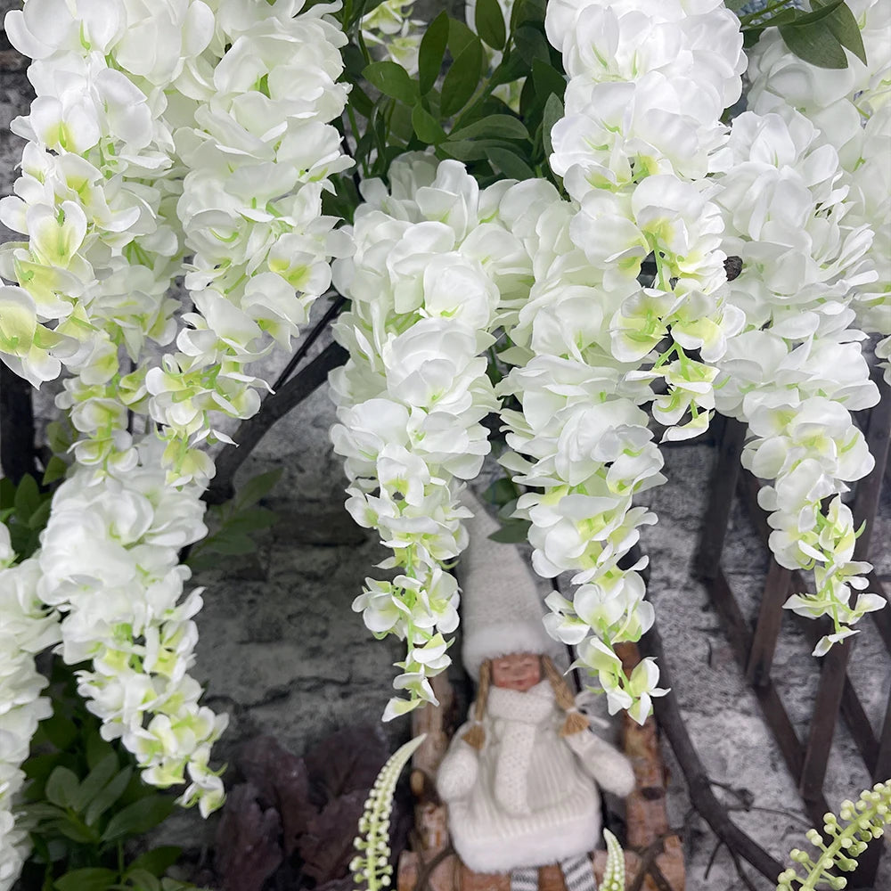 Glyzinienblüten – Seiden-Design – Innen-Dekor