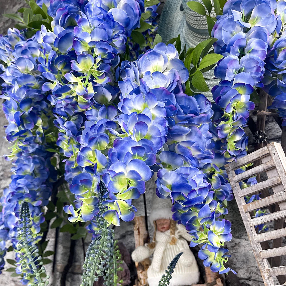 Glyzinienblüten – Seiden-Design – Innen-Dekor