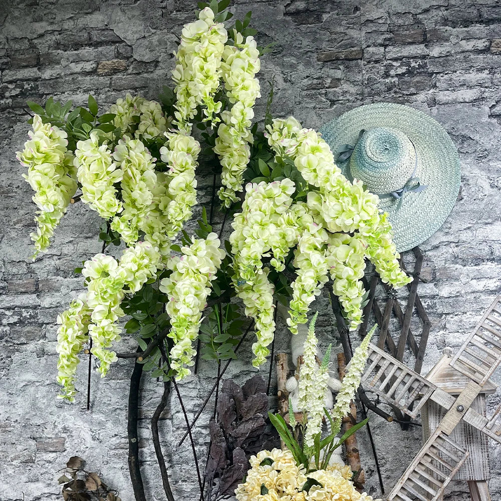 Glyzinienblüten – Seiden-Design – Innen-Dekor