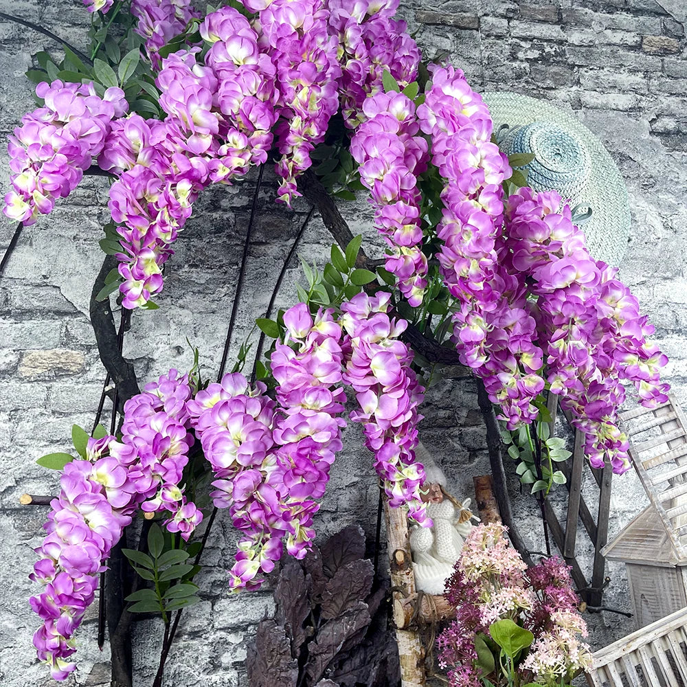 Glyzinienblüten – Seiden-Design – Innen-Dekor