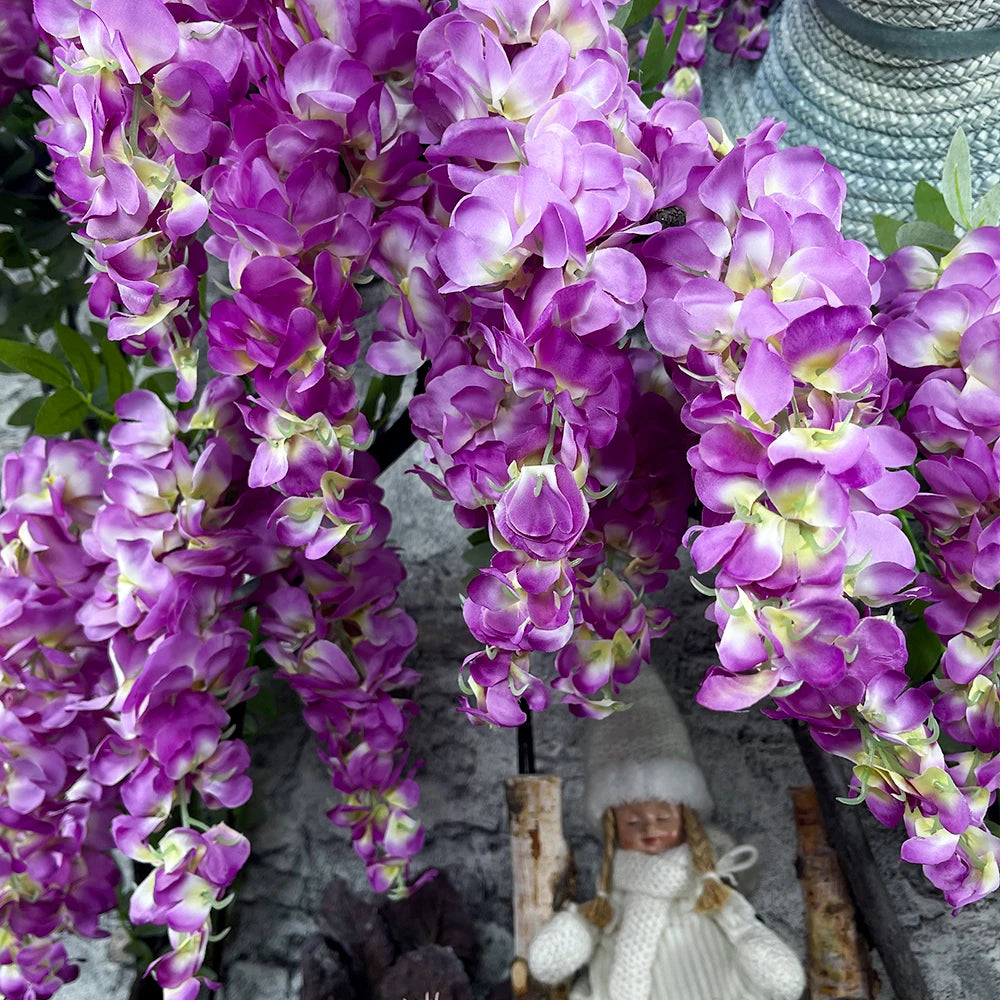 Glyzinienblüten – Seiden-Design – Innen-Dekor